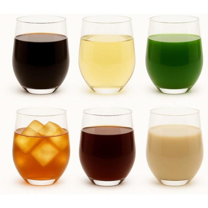 Stemless Wine Glasses Set of 6
