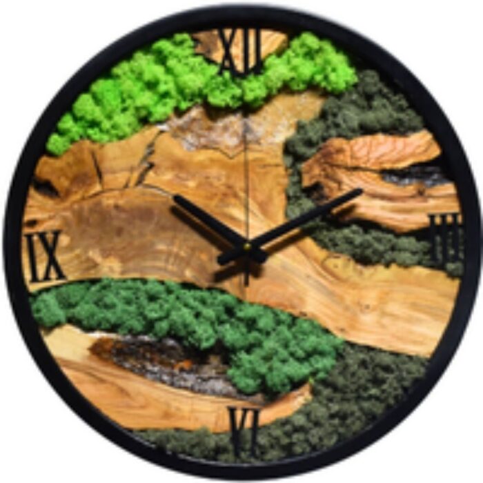 Handmade Moss Wall Clock