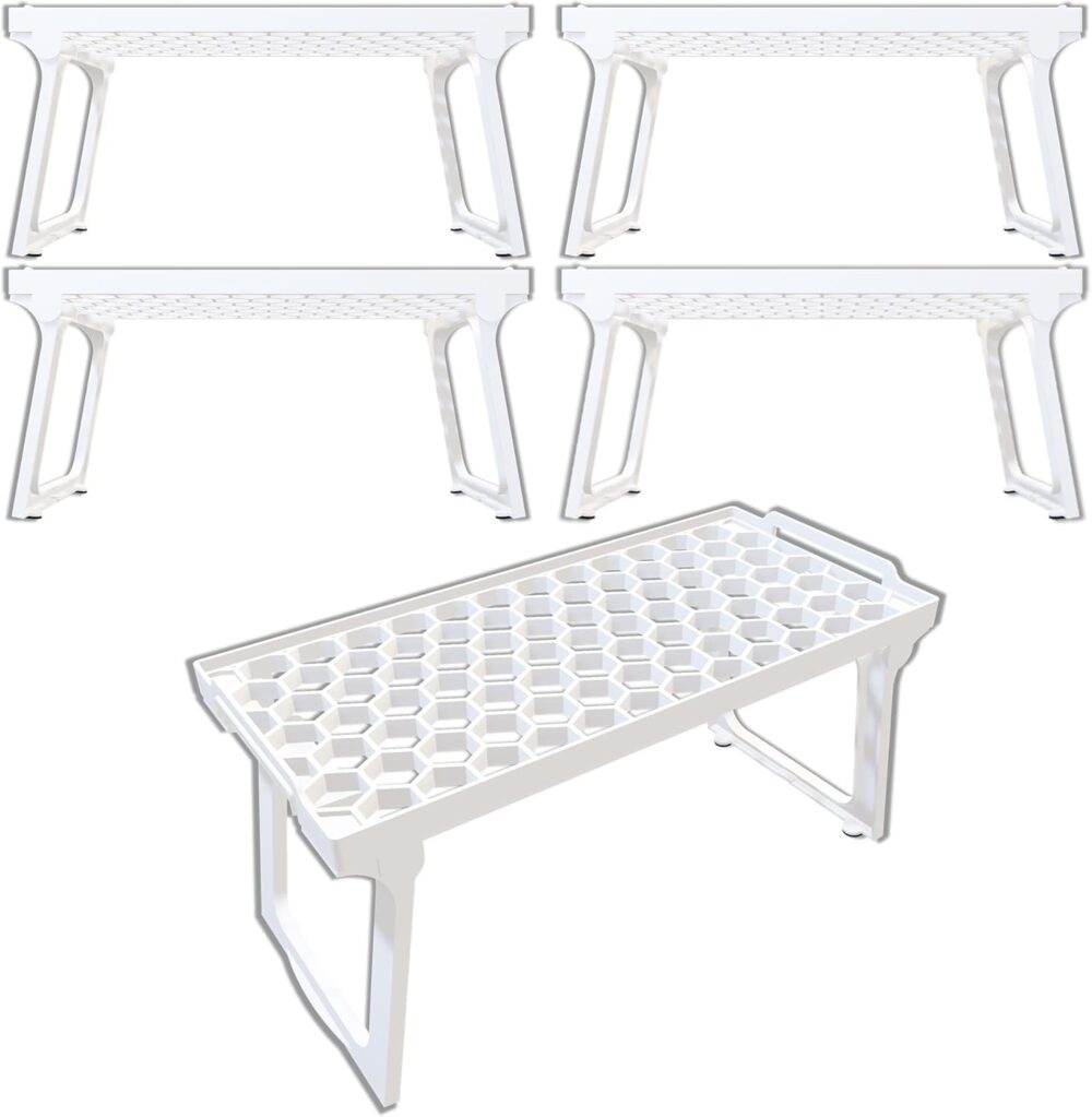 Kitchen Cabinet Shelf Organizers - Pack of 4 - Image 9