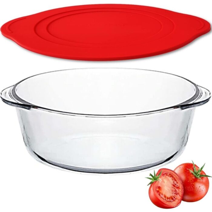 Large Glass Bowl with Lid