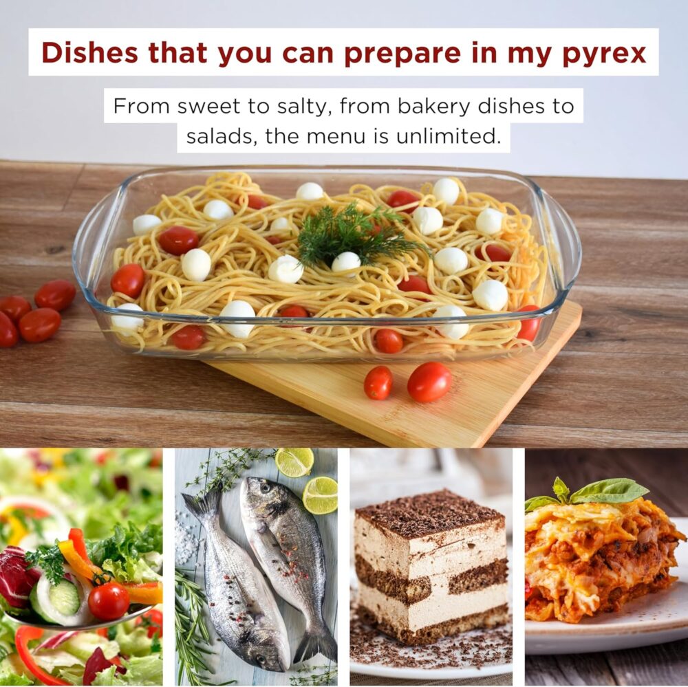 Large Glass Baking Dish with Lid 10x16 Inch - Image 9